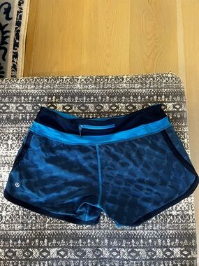 lululemon athletica Blue and Teal Athletic Shorts